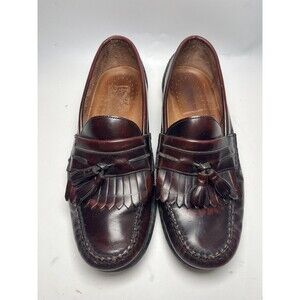 G. H. Bass Weejuns McGrath Tassel Loafers Men's Brown Leather Dress Shoes 10M